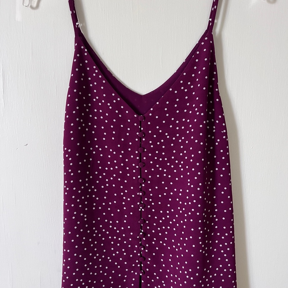 Sophie Rue Purple Polka Dot Tank Top